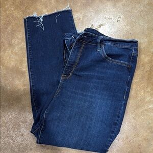 Seven7 Women's Straight Leg Jeans - Dark Blue